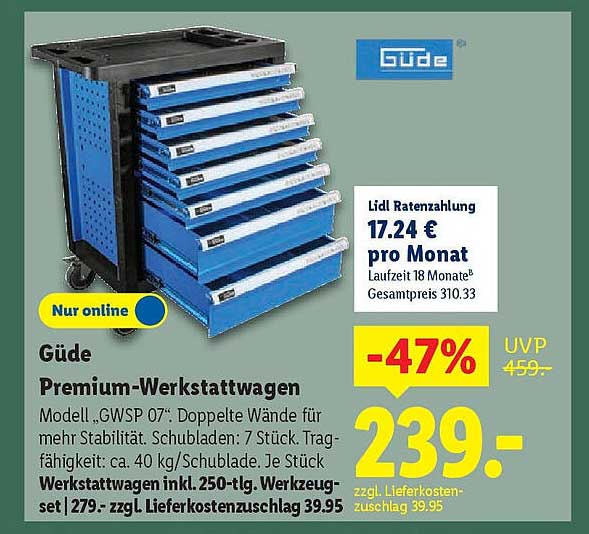 Werkstattwagen Leer Lidl