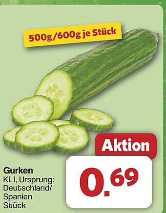Gurken Kl. I, Herkunft: Deutschland/Spanien