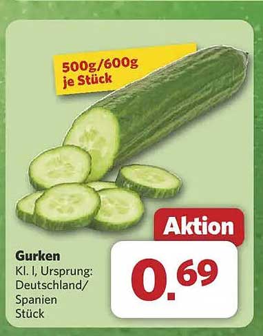 Gurken Kl. I, Ursprung: Deutschland/Spanien