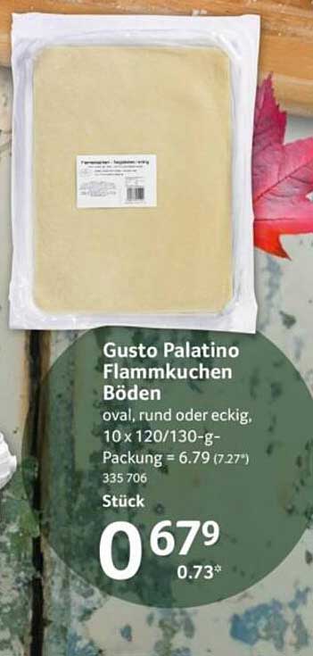 Gusto Palatino Flammkuchen Böden