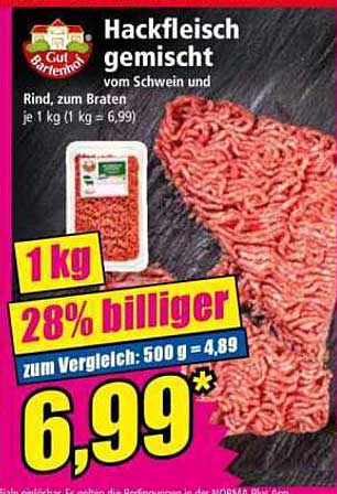 Hackfleisch gemischt vom Schwein und Rind, zum Braten