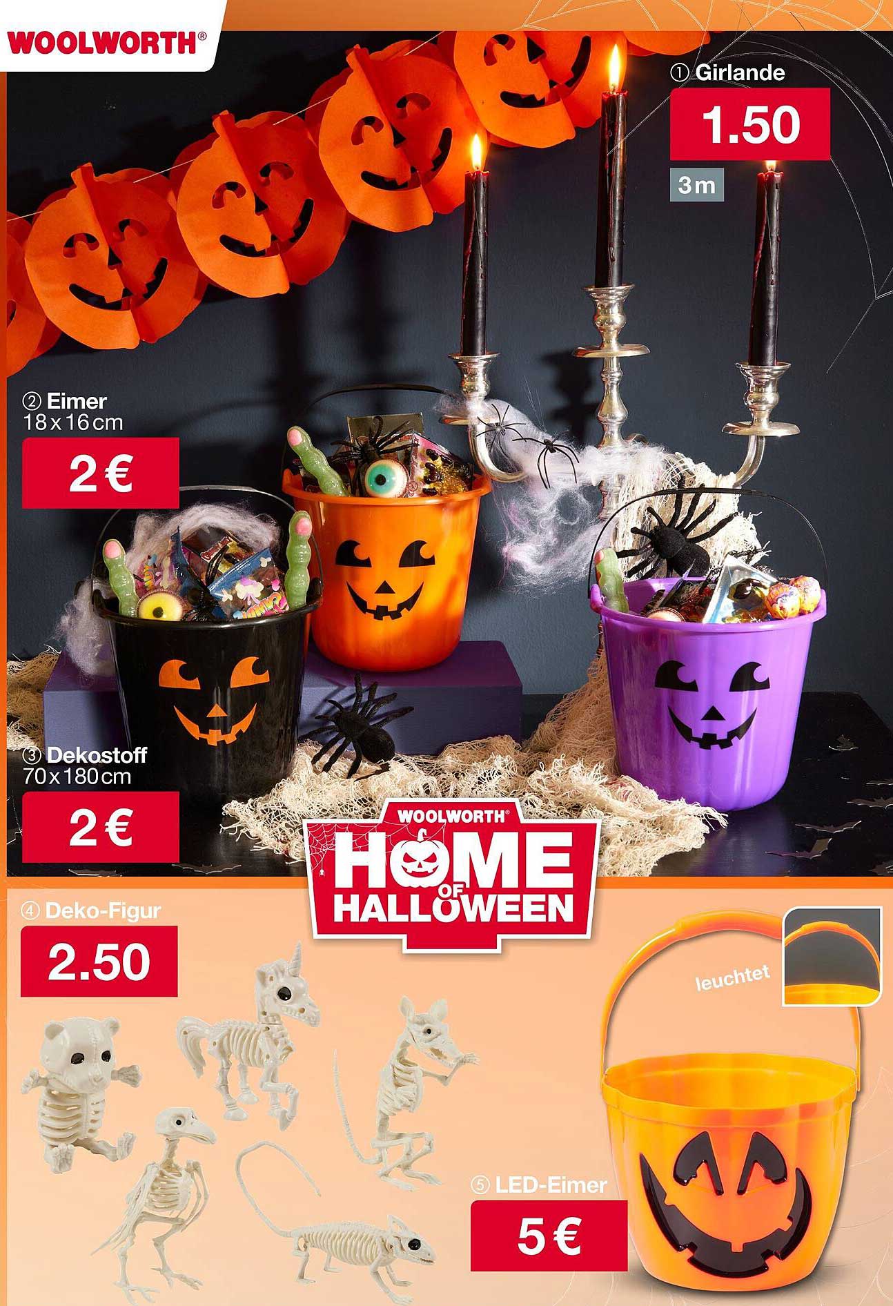 Halloween-Angebot: Dekoeimer für die schaurigste Nacht des Jahres