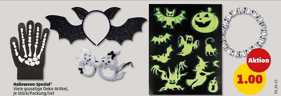 Halloween-Spezial - Viele gruselige Deko-Artikel, je Stück/Packung/Set
