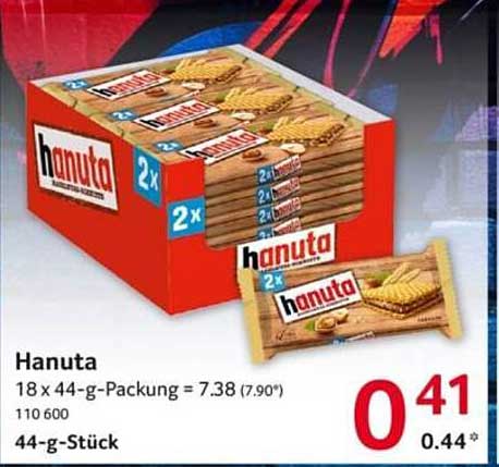 Hanuta 18 x 44-g-Packung