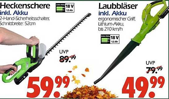 Heckenschere inkl. Akku