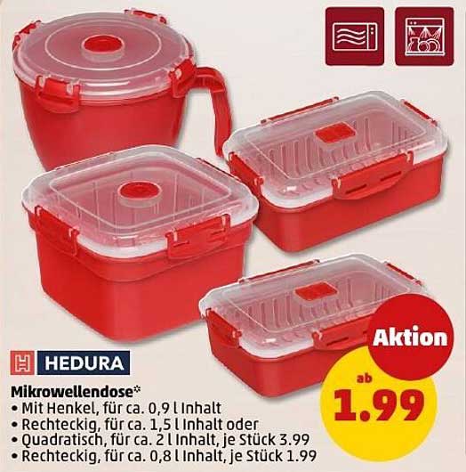 HEDURA Mikrowellendose - Praktische Küchenhelfer ab 1,99