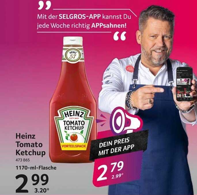 Heinz Tomato Ketchup 1170-ml-Flasche