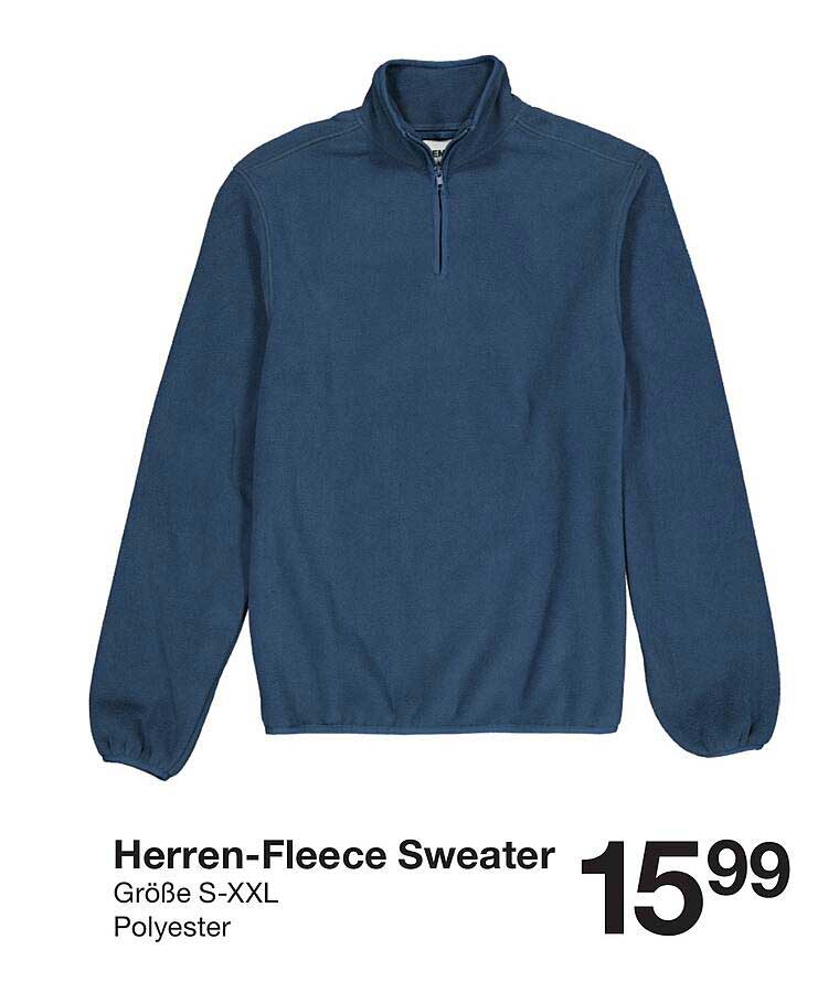 Herren-Fleece Sweater