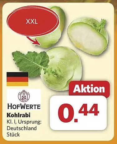 HofWerte Kohlrabi Kl. I, Ursprung: Deutschland Stück