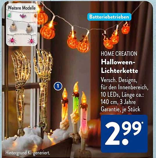 HOME CREATION Halloween-Lichterkette