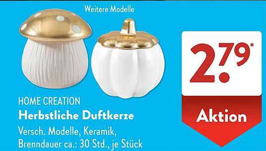 HOME CREATION Herbstliche Duftkerze