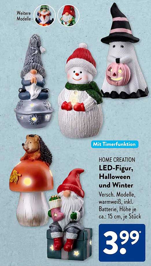 HOME CREATION LED-Figur, Halloween und Winter
