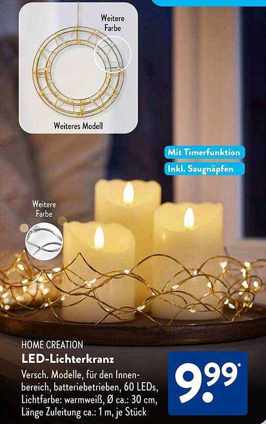 HOME CREATION LED-Lichterkranz
