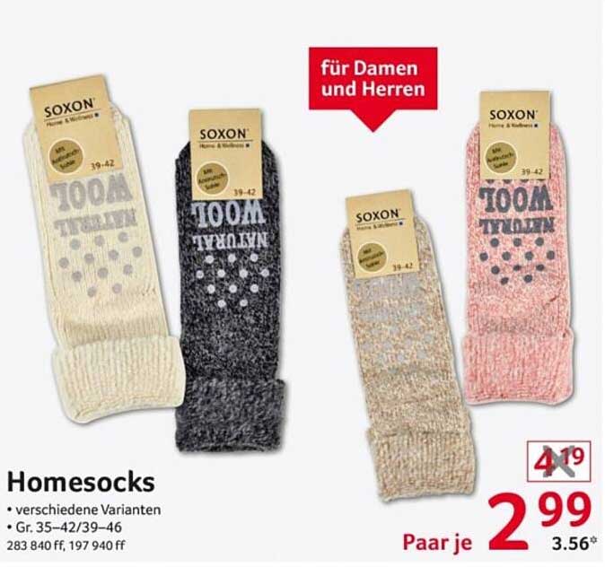 Homesocks – verschiedene Varianten