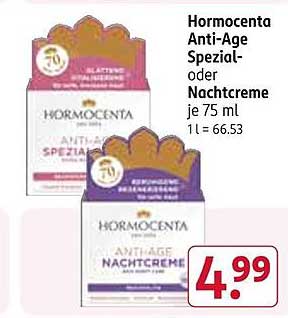 Hormocenta Anti-Age Spezial- oder Nachtcreme je 75 ml