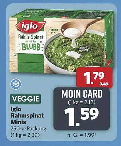 Iglo Rahm-Spinat Minis 750 g