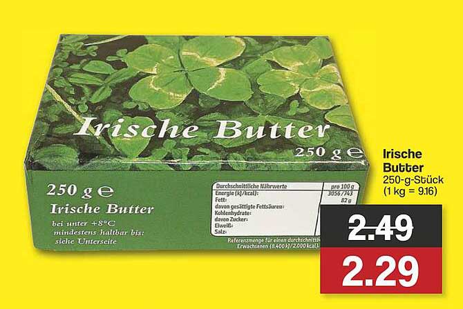 Irische Butter 250-g-Stück