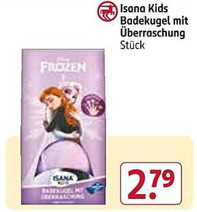 Isana Kids Badekugel mit Überraschung Stück