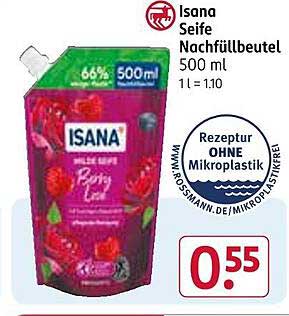Isana Seife Nachfüllbeutel 500 ml