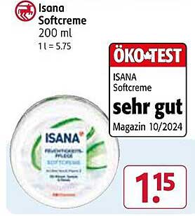ISANA Softcreme 200 ml - sehr gut getestet