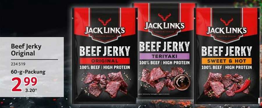 Jack Link's Beef Jerky Original 60-g-Packung