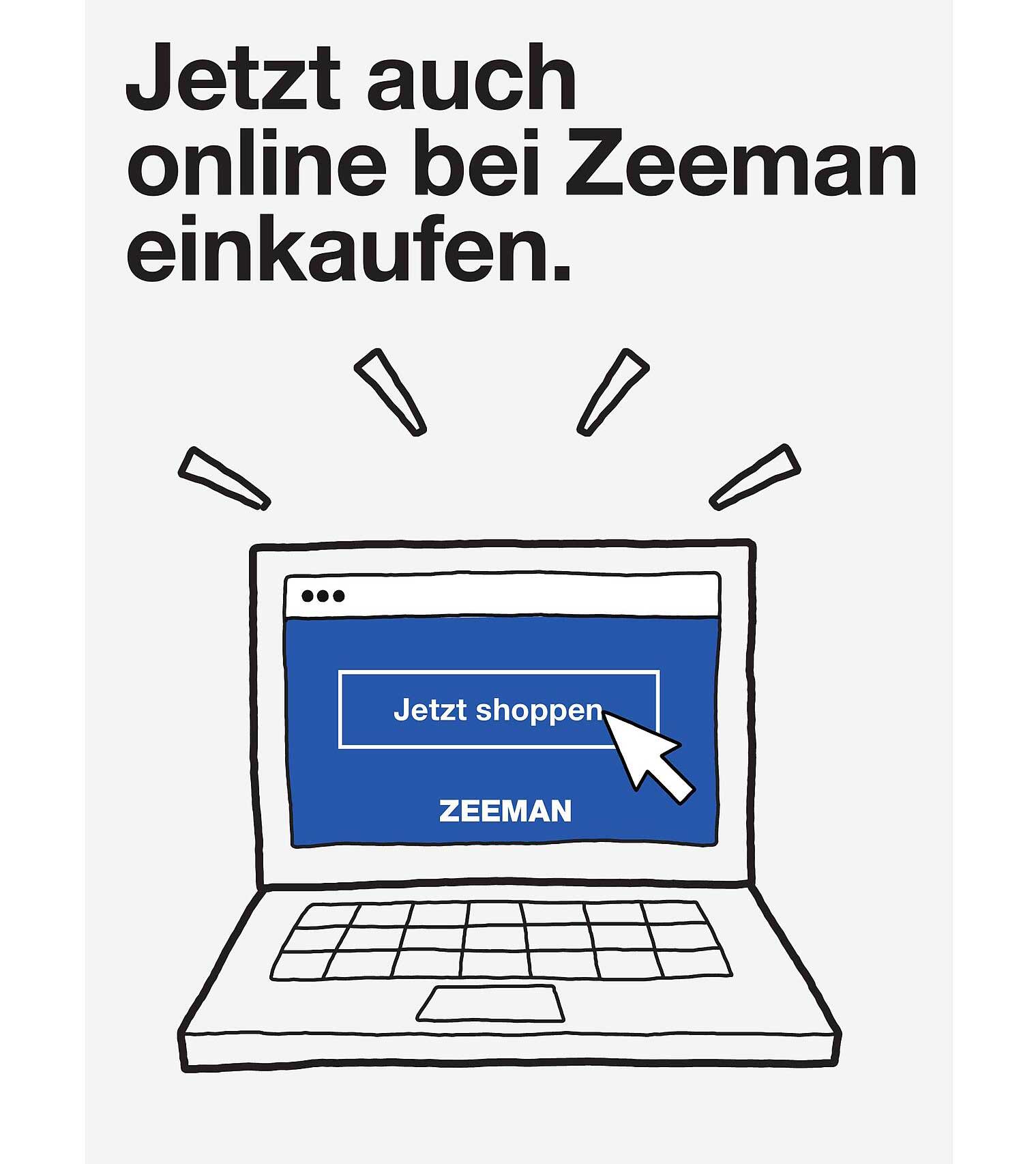 Jetzt auch online bei Zeeman einkaufen.