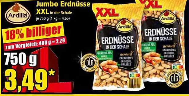 Jumbo Erdnüsse XXL in der Schale