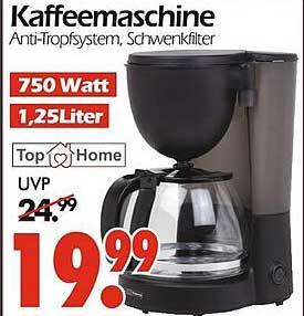 Kaffeemaschine Anti-Tropfsystem, Schwenkfilter
