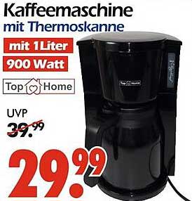 Kaffeemaschine mit Thermoskanne 1 Liter 900 Watt