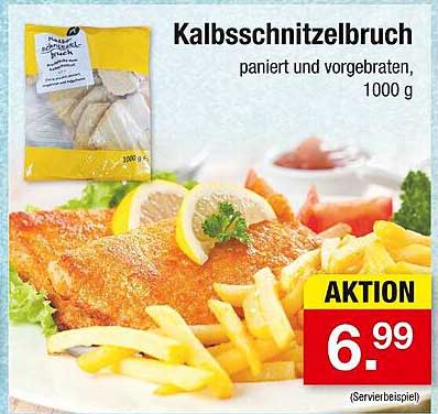 Kalbsschnitzelbruch - paniert und vorgebraten, 1000 g