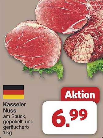 Kasseler Nuss am Stück, gepökelt und geräuchert – 1 kg