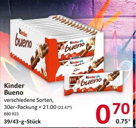 Kinder Bueno – Verschiedene Sorten, 30er-Packung