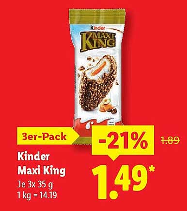 Kinder Maxi King 3er-Pack