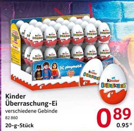 Kinder Überraschung-Ei verschiedene Gebinde 20-g-Stück