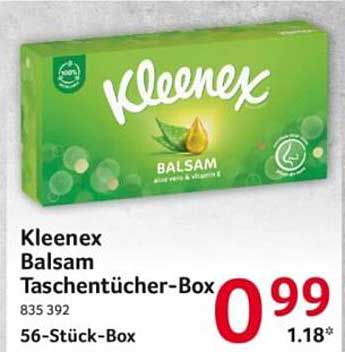 Kleenex Balsam Taschentücher-Box