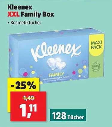 Kleenex XXL Family Box - Kosmetiktücher