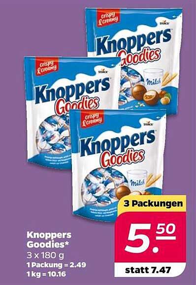 Knoppers Goodies 3er Pack (3 x 180 g)