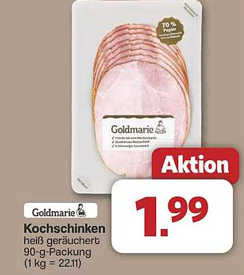 Kochschinken Goldmarie heiß geräuchert 90-g-Packung