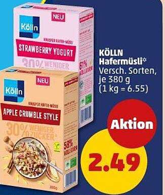 KÖLLN Hafermüsli* Versch. Sorten, je 380 g - Aktion