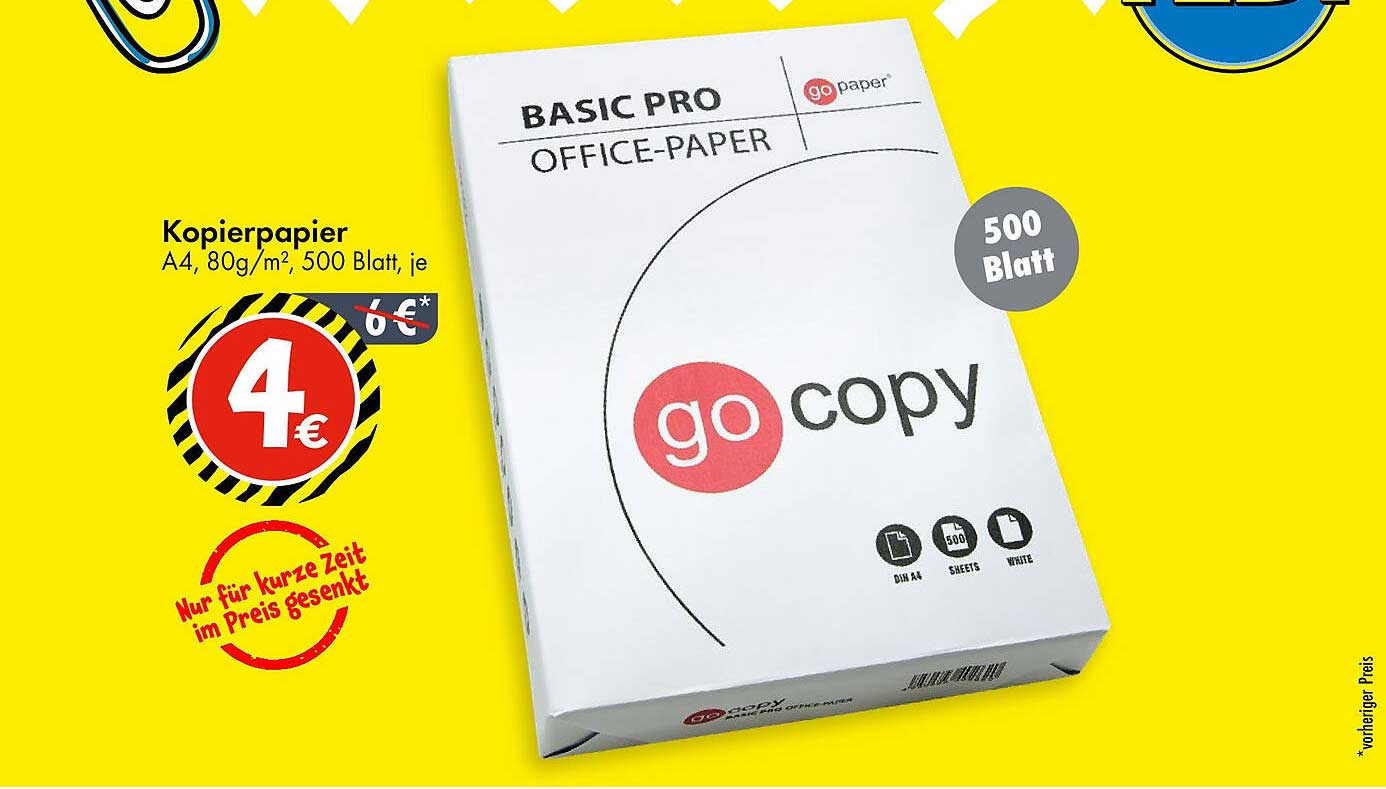 Kopierpapier A4, 80g/m², 500 Blatt