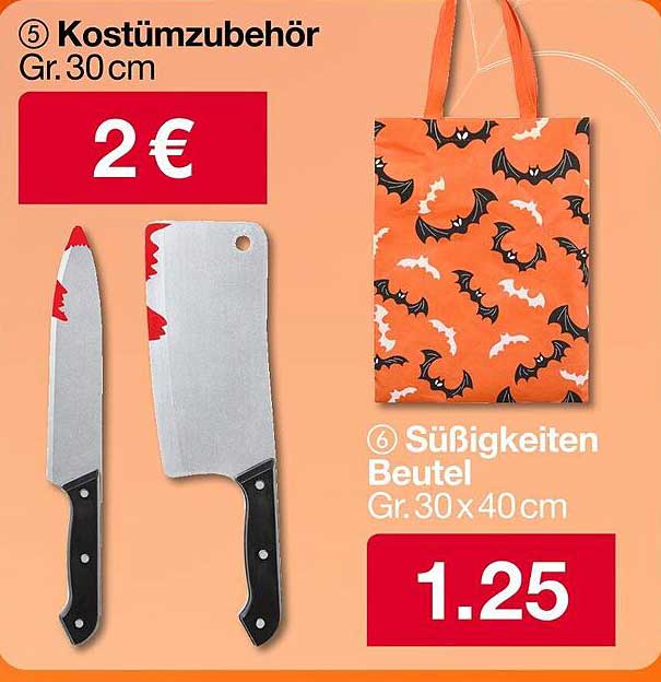 Kostümzubehör und Süßigkeiten Beutel – Das perfekte Set für Halloween!