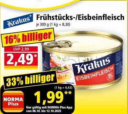 Krakus Frühstücks-/Eisbeinfleisch