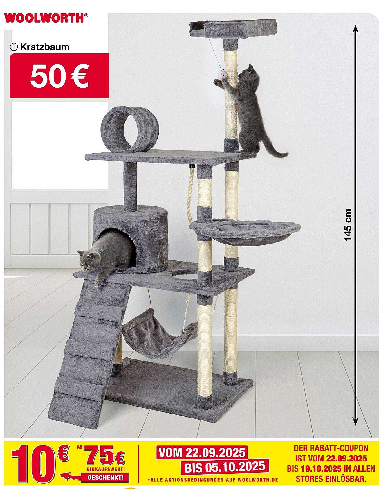 Kratzbaum für Katzen - Jetzt für nur 50 €