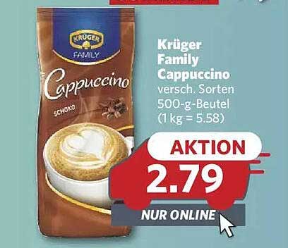 Krüger Family Cappuccino - verschiedene Sorten 500-g-Beutel