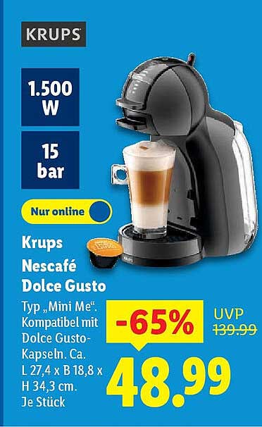 Krups Nescafé Dolce Gusto Typ „Mini Me“