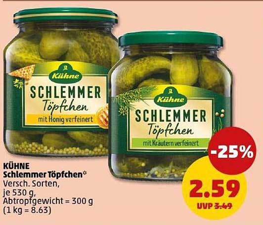 KÜHNE Schlemmer Töpfchen - Versch. Sorten, 530 g