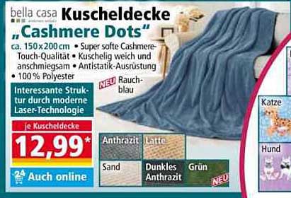 Kuscheldecke "Cashmere Dots" 150 x 200 cm