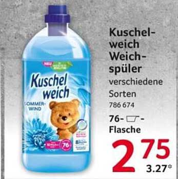 Kuschelweich Weichspüler verschiedene Sorten 76 -Flasche