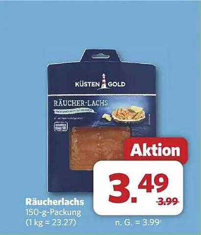 Küsten Gold Räucher-Lachs 150-g-Packung