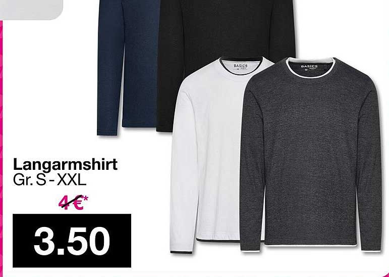 Langarmshirt Gr. S-XXL